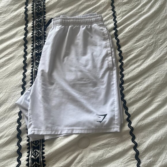 Men's White Gymshark Short XL - Picture 6 of 7